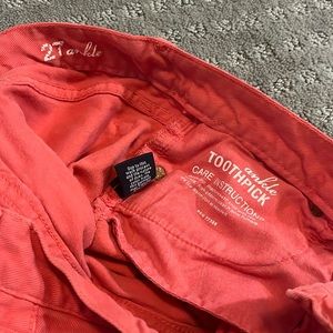 Pink/coral JCrew ankle pants